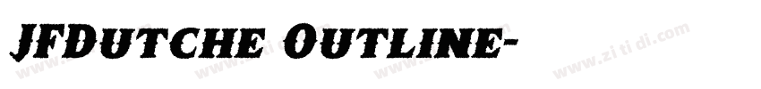JFDutche Outline字体转换